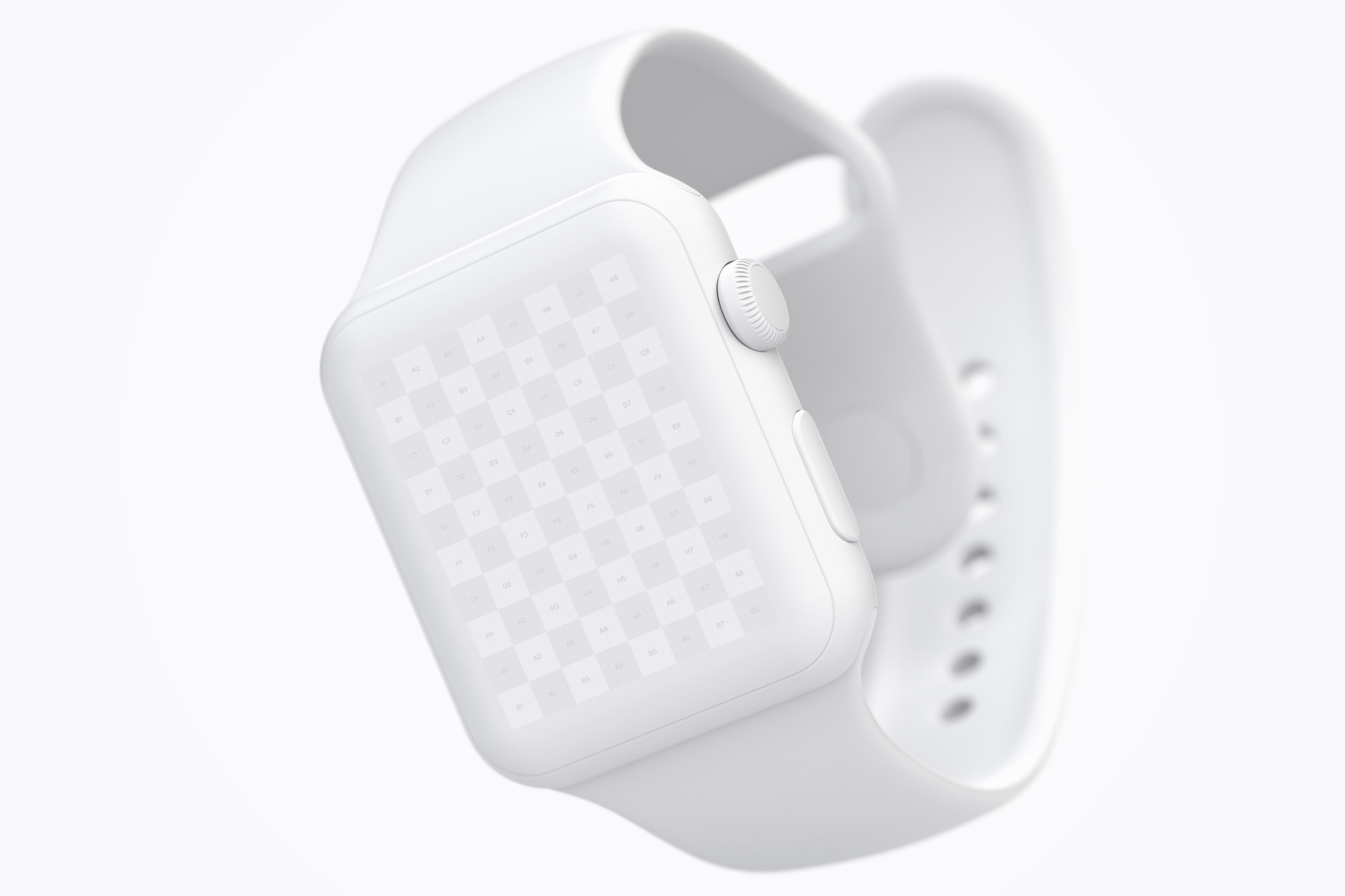 5K高分辨率Apple Watch智能手表黏土样机模板02 Clay Apple Watch Mockup 02插图(1)