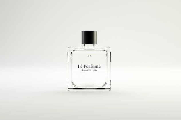 香水化妆品玻璃瓶外观设计展示样机 Perfume Mockups插图(1)