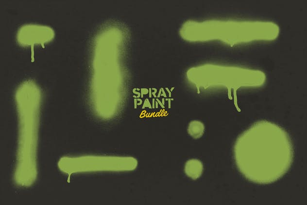 高分辨率涂料喷漆肌理纹理套装 Spray Paint Bundle插图(11)