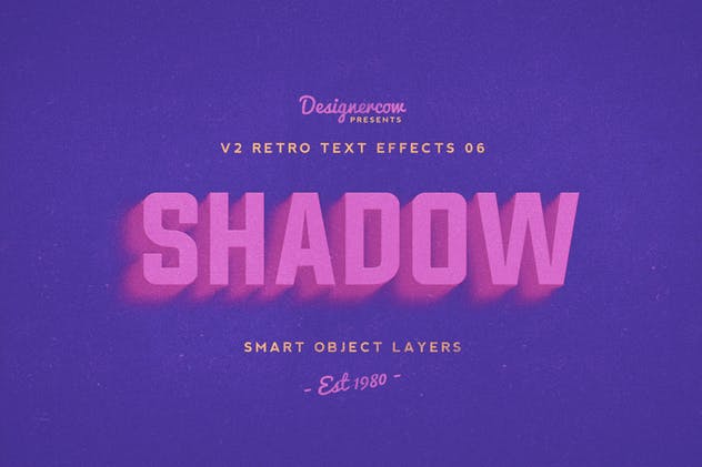 80年代复古风格文本特效PS字体样式v1 Retro Text Effects V2插图(6)