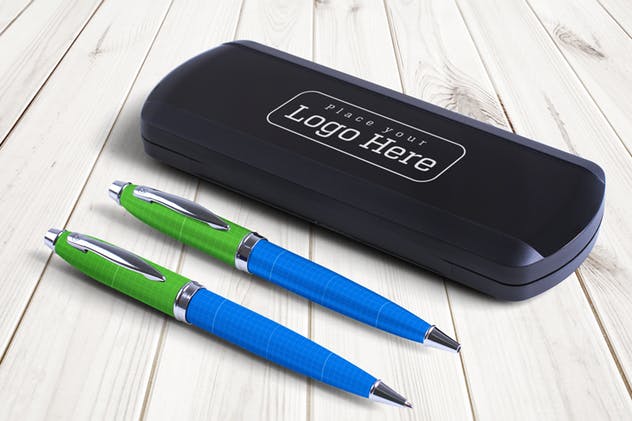 高档钢笔签字笔笔盒样机v2 Pen Box Mock Up V.2插图(8)