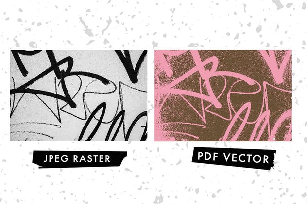 20种街头涂鸦艺术纹理 20 Graffiti Textures – Vector & JPG插图(1)