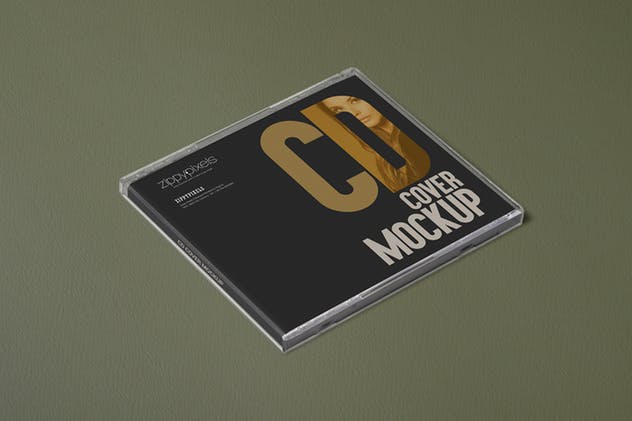 经典圆盘音乐CD封面样机 9 CD Cover Mockups插图(11)