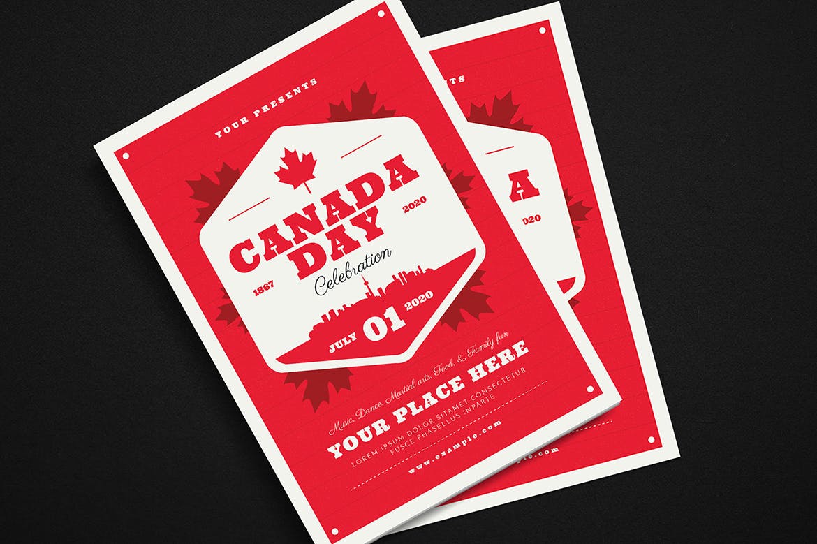 加拿大日节日活动海报传单设计模板 Canada Day Flyer插图(3)