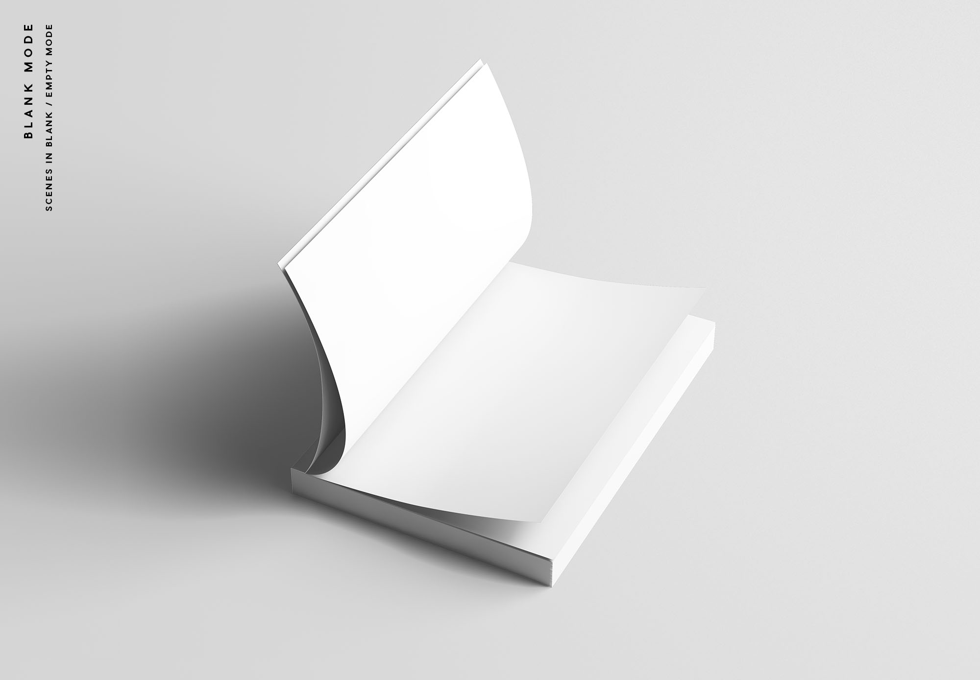 A5尺寸软封图书封面设计效果预览样机 A5 Softcover Book Mockup插图(9)