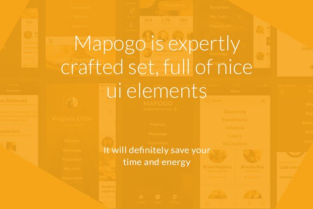 移动互联网项目APP UI套件 Mapogo UI Kit插图(7)