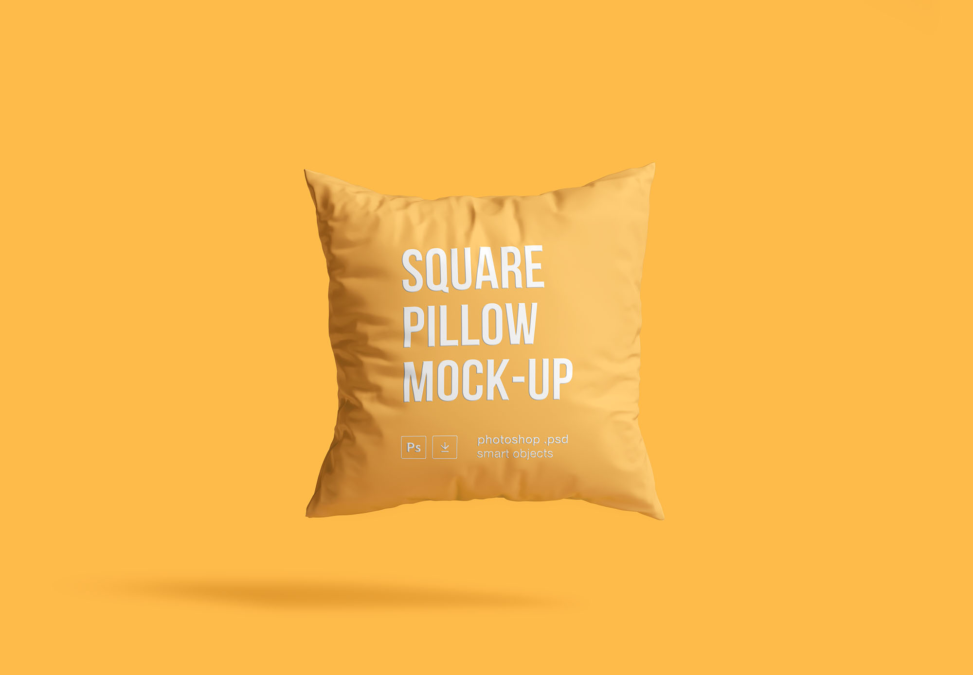 方形枕头抱枕外观设计样机模板 Square Pillow Mockup插图(2)