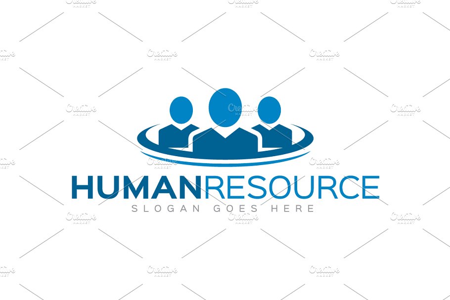 人力资源主题Logo模板 Human Resource Logo插图