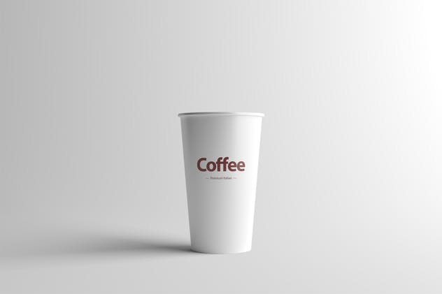 中等尺寸咖啡纸杯样机展示模板 Paper Coffee Cup Mock-Up – Medium插图(2)