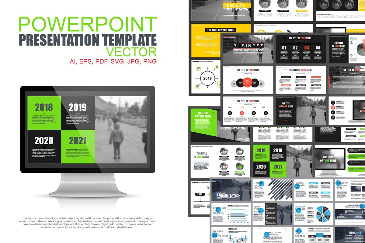 企业市场数据工作汇报PPT模板 Powerpoint Templates插图