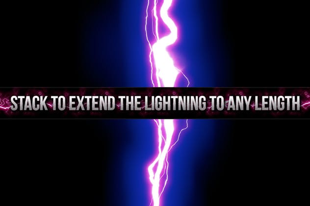 180款闪耀雷击雷电闪电图案PS笔刷 180 Electrifying Lightning Strikes插图(2)