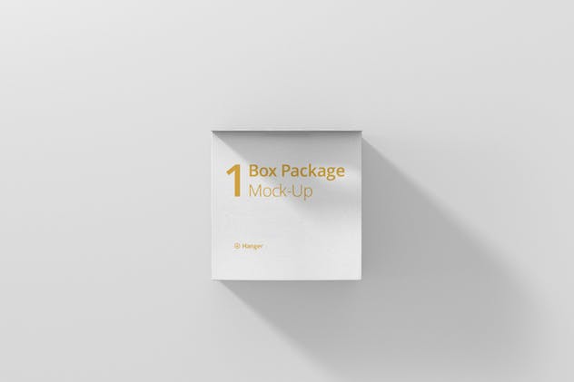 药物方形包装盒样机展示模板 Package Box Mockup – Square with Hanger插图(4)