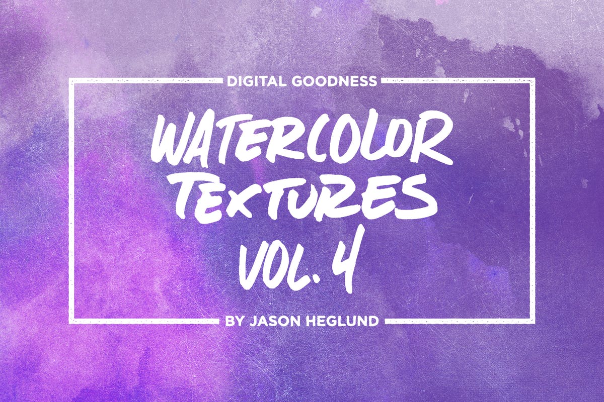 独特的抽象水彩纹理套装Vol.4 Watercolor Textures Vol. 4插图