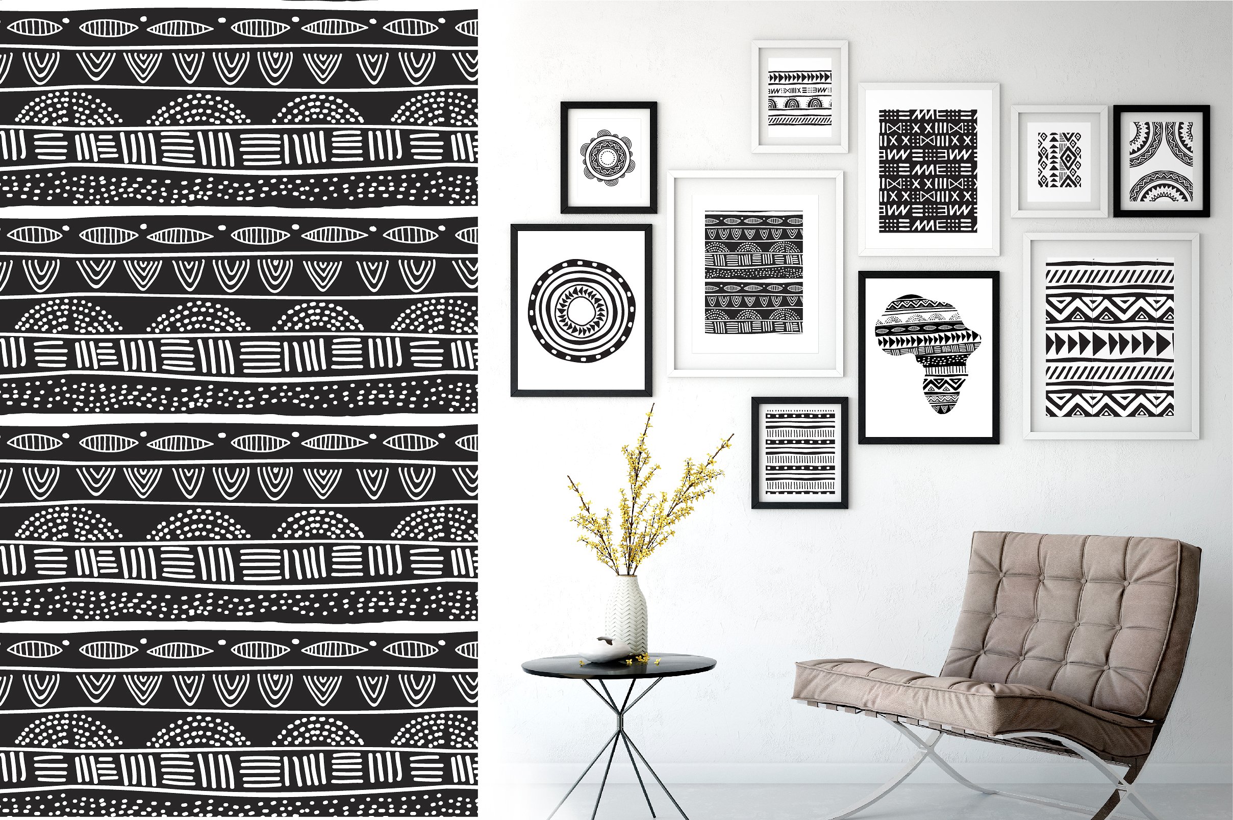 非洲梦系列工艺品设计素材包 African dream – patterns and brushes插图(4)