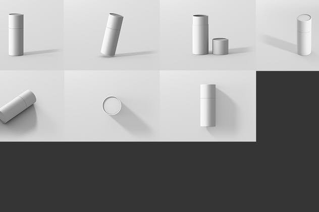 茶叶/咖啡高纸筒包装设计样机模板 Paper Tube Packaging Mockup – Slim Short插图(10)