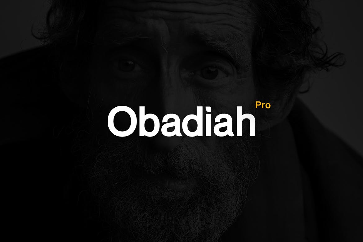 现代版式设计英文排版字体下载 Obadiah pro – Modern Typeface + WebFont插图