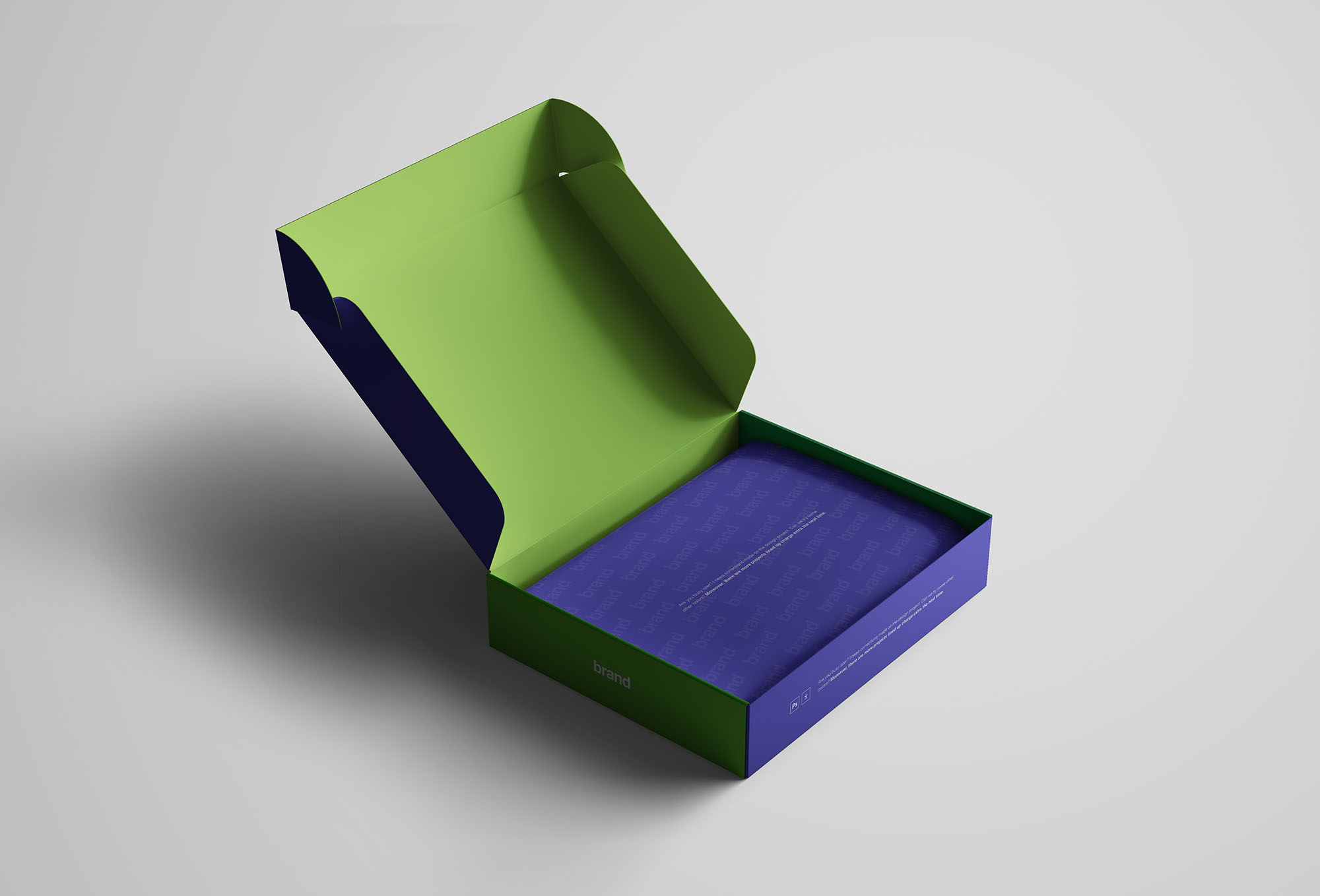 高级包装盒设计图样机模板 Advanced Package Box Mockup插图(5)