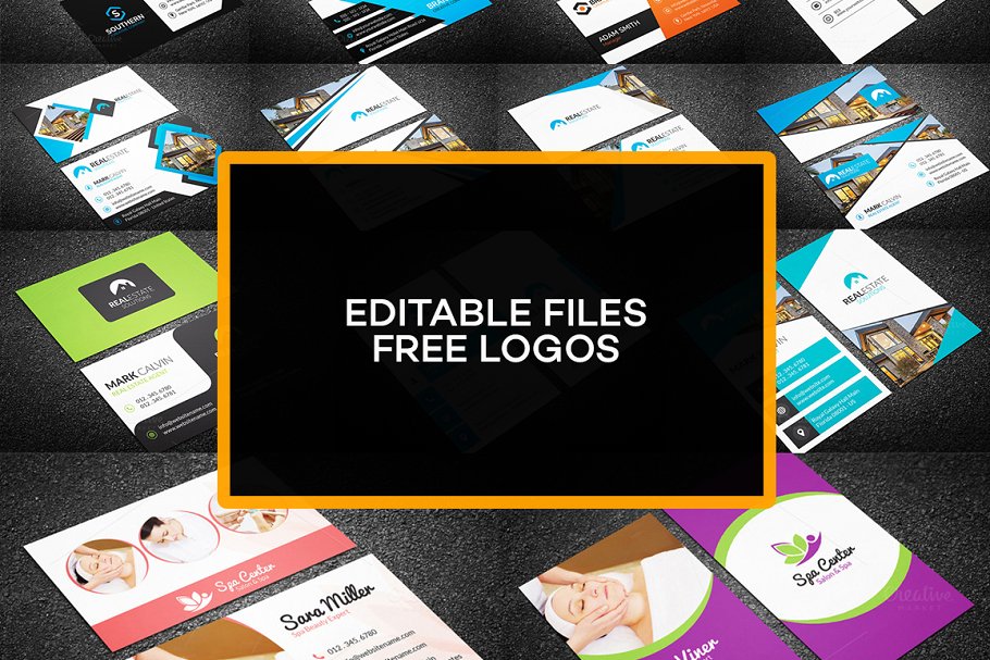 50张创意名片模板集合 50 Creative Business Card Bundle插图(2)