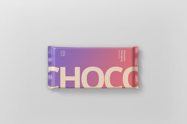 巧克力铝箔包装设计样机 Foil Chocolate Packaging Mockup插图(6)