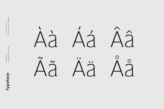 极简主义现代设计风格英文排版无衬线字体。 Ardent Sans – Modern Font Family插图(3)
