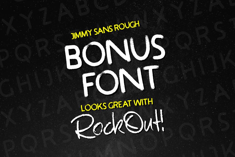 粗犷、富有创造性的英文手写字体 RockOut! Script + Bonus Font插图(1)