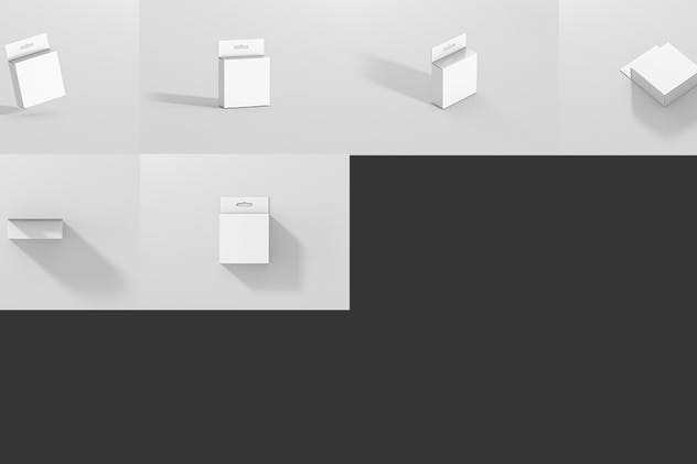 挂钩式扁平方形包装盒样机 Package Box Mockup – Flat Square with Hanger插图(8)