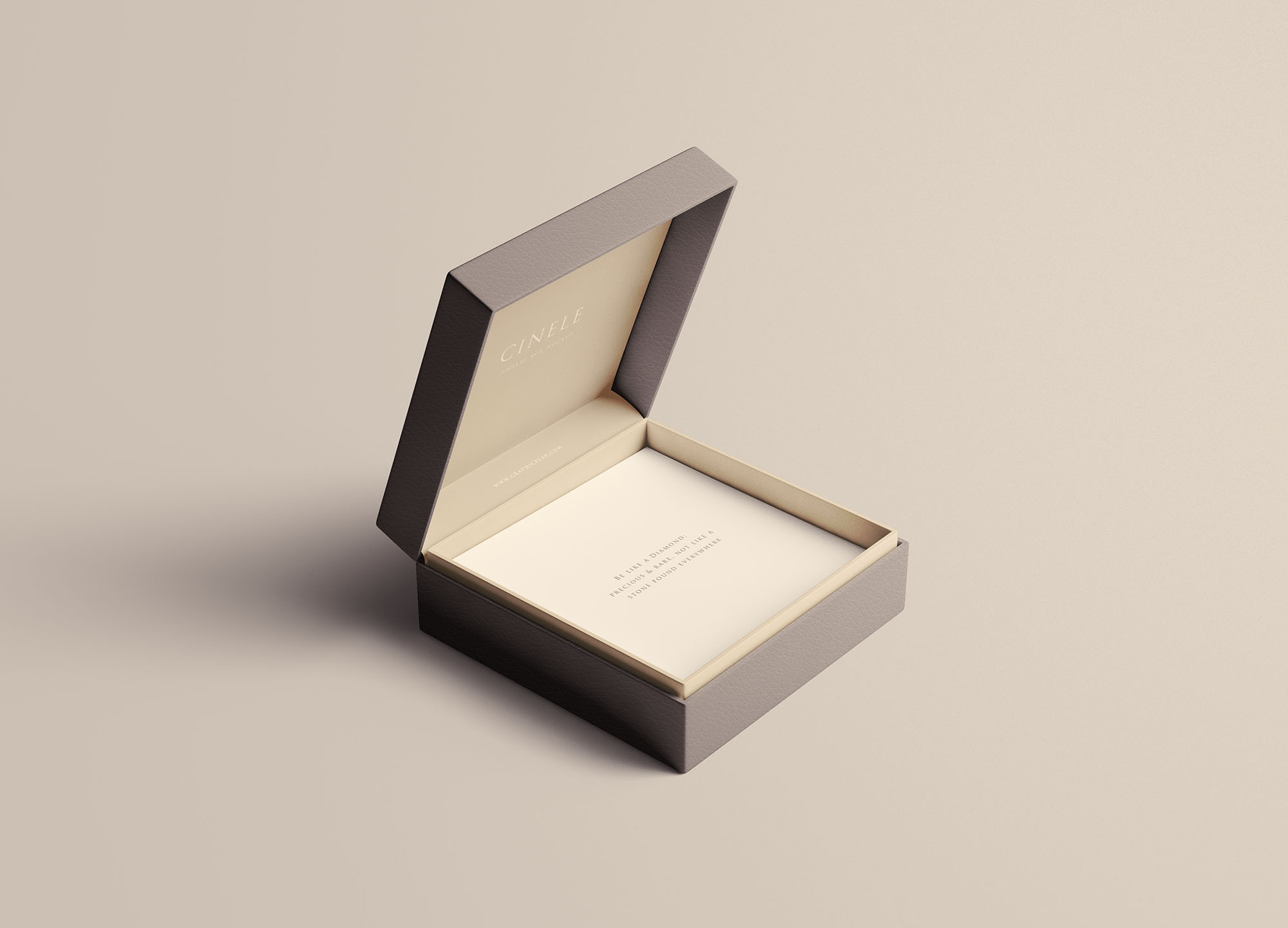 珠宝首饰礼品包装盒设计图样机模板 Jewelry Box Mockup插图(2)
