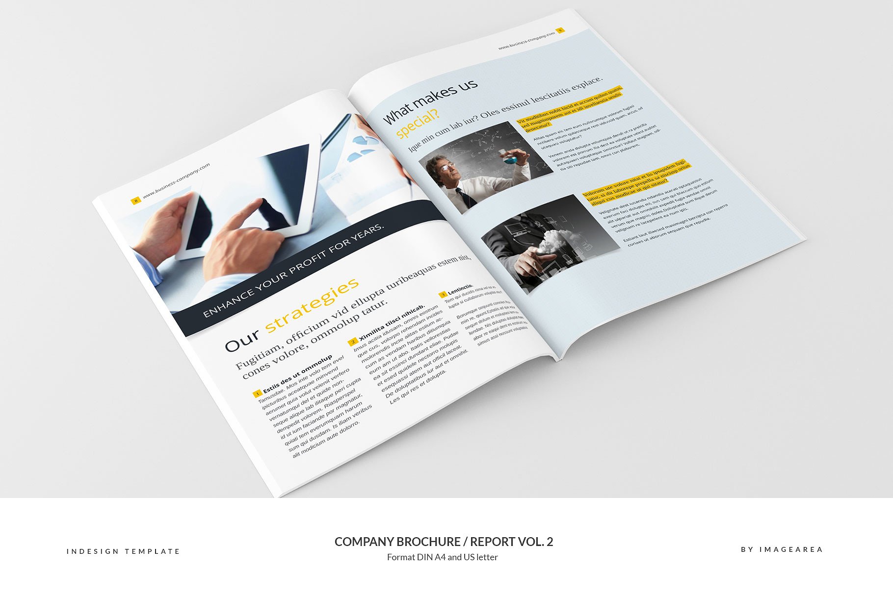 企业品牌宣传画册/企业年报设计模板v2 Company Brochure / Report Vol. 2插图(5)