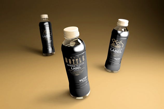 碳酸饮料瓶包装外观设计样机模板 PET Bottle/ Shrink Sleeve Label Mockup插图(11)