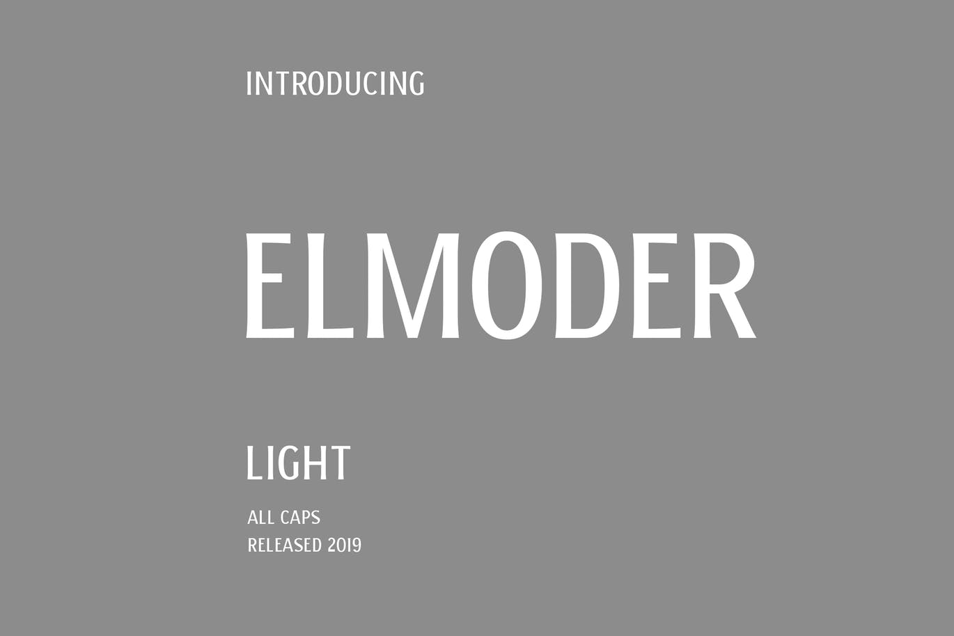 印刷排版平面设计适用英文无衬线字体[细线] ELMODER LIGHT插图