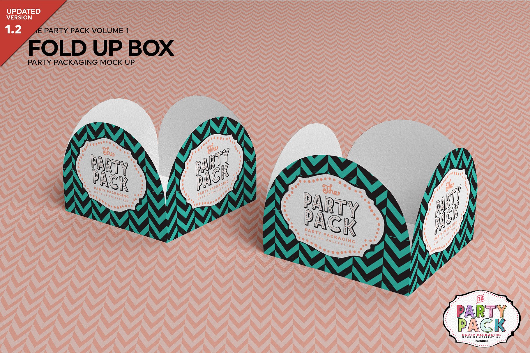 折叠盒包装展示样机 Fold Up Box Packaging Mockup [psd]插图