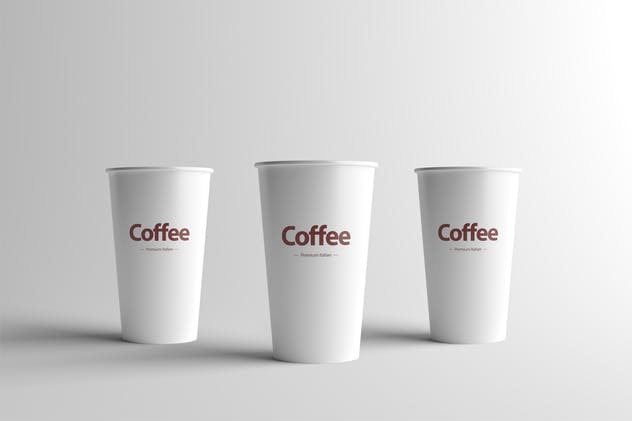 中等尺寸咖啡纸杯样机展示模板 Paper Coffee Cup Mock-Up – Medium插图(7)