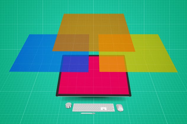 微软一体机电脑样机模板 Surface Studio Mockup V.2插图(10)