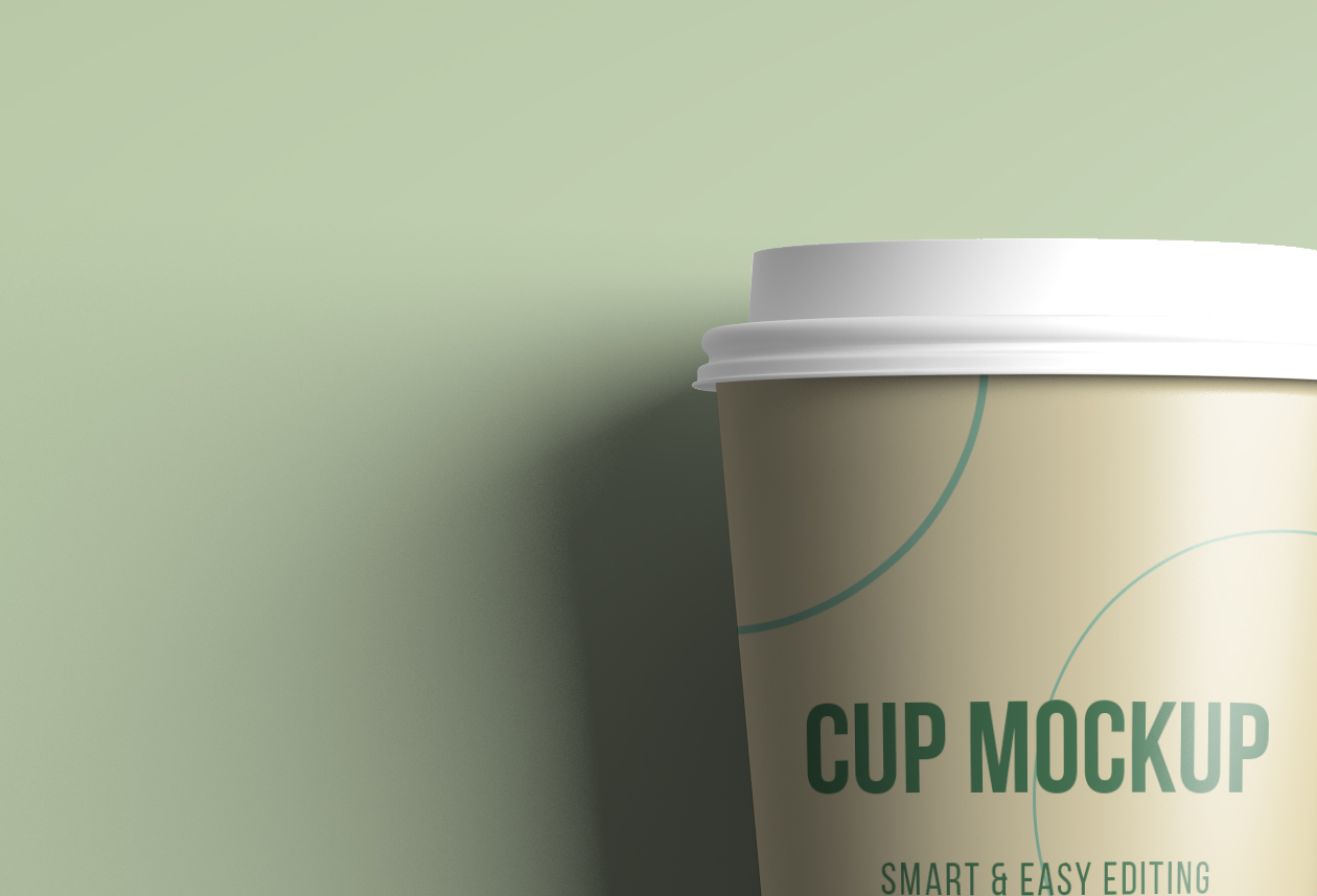 逼真的咖啡纸杯/茶杯设计图样机模板 Realistic Coffee / Tea Cup Mockup插图