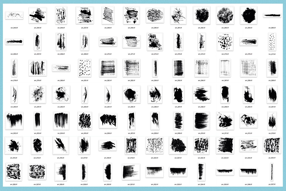插画师必备的400+手绘纹理元素素材 Small Wonders – 400 Texture Elements插图(8)