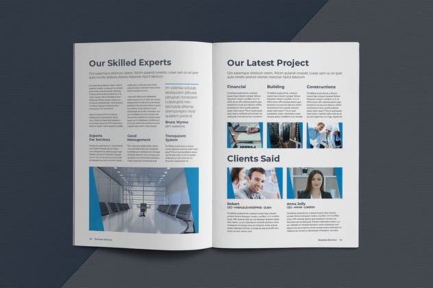 现代专业的企业业务宣传册模板 Business Brochure Template插图(5)