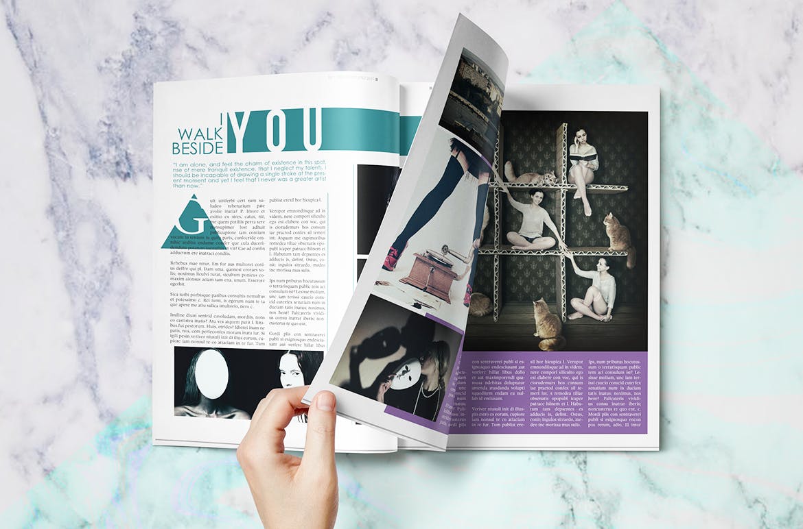 时尚行业主题杂志设计模板 Fashion Magazine插图(3)