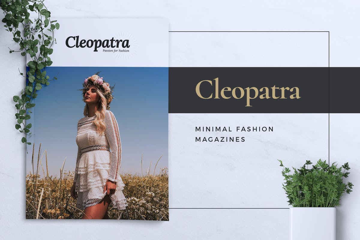 时尚服饰产品目录设计时尚杂志设计模板 CLEOPATRA Lookbook Magazine Fashion插图