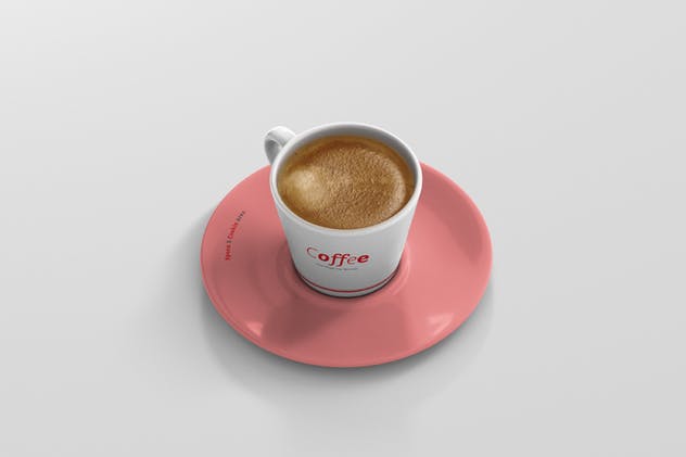 高品质的咖啡马克杯样机展示模板 Coffee Cup Mockup – Cone Shape插图(2)