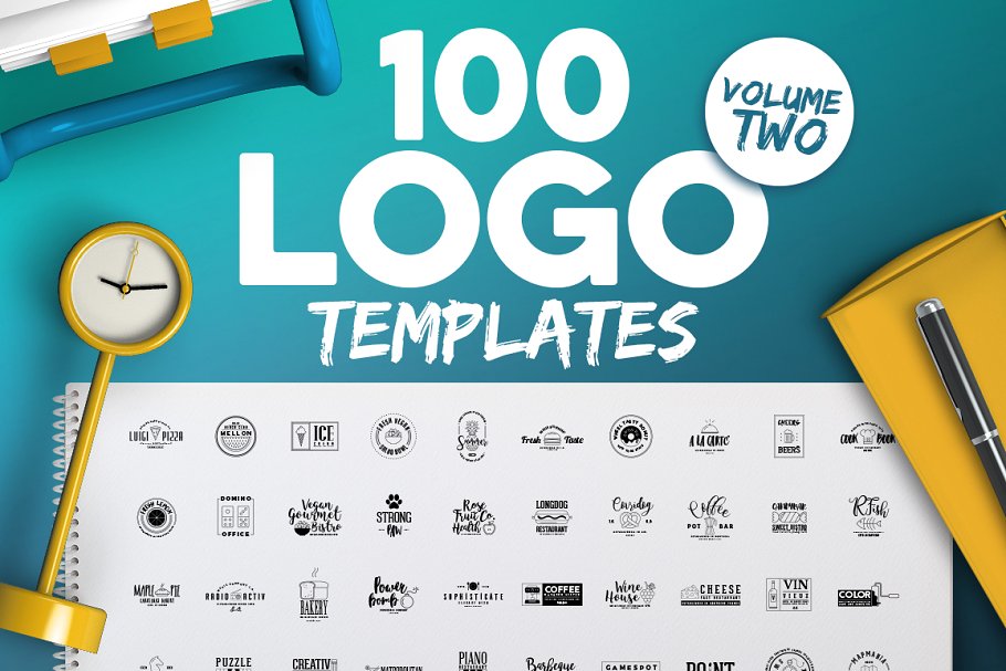 100款西方图文Logo模板合集 100 Fresh Logo Templates Vol.2插图