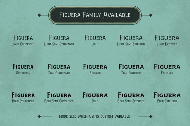 维多利亚时代复古风格衬线字体 Figuera Variable Fonts插图(3)