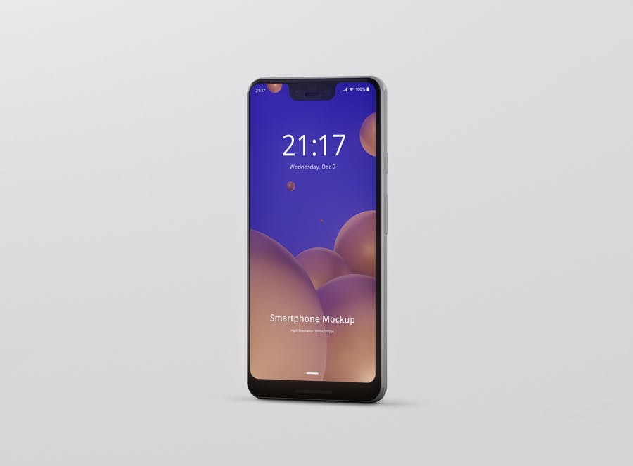 谷歌智能手机Pixel 3 XL屏幕预览样机模板 Smart Phone Mockup Pixel 3 XL插图(9)