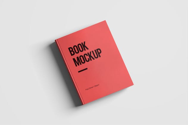 精装硬封面书样机模板 Hard Cover Book Mockup插图(1)