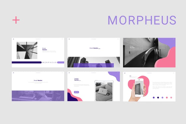 极简主义风格业务/产品/项目介绍Google Slides幻灯片模板 Morpheus Google Slides插图(7)