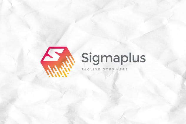 字母S图形徽标Logo设计模板 Sigmaplus Letter S Logo Template插图(1)