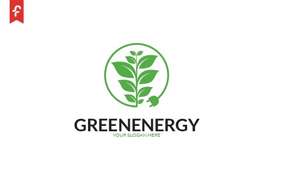 绿色能源清洁能源主题Logo模板 Green Energy Logo插图(1)