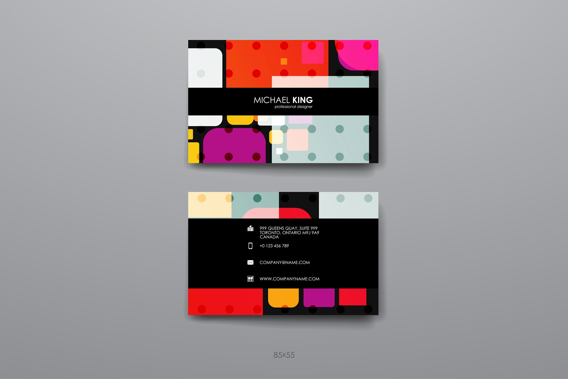 8款企业个人名片抽象设计模板 8 Business Cards插图(27)