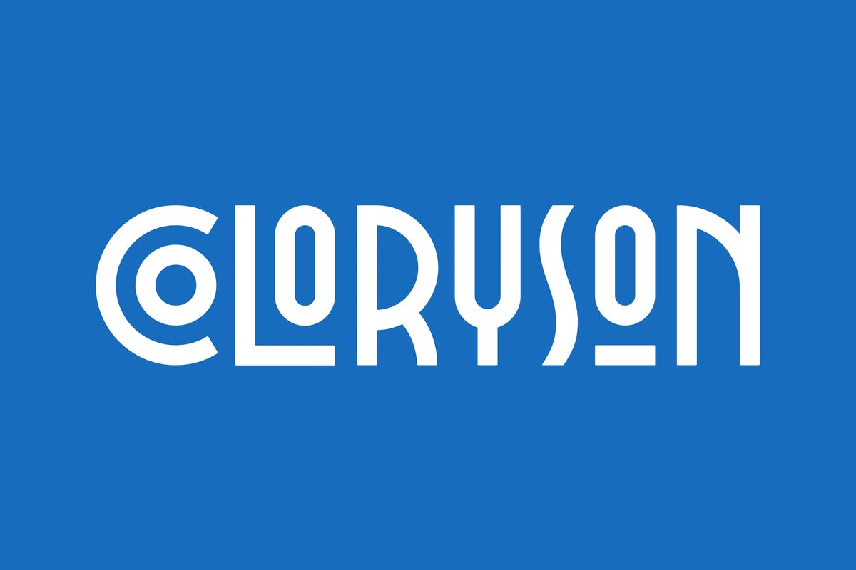Logo包装设计专用创意无衬线英文字体 COLORYSON插图