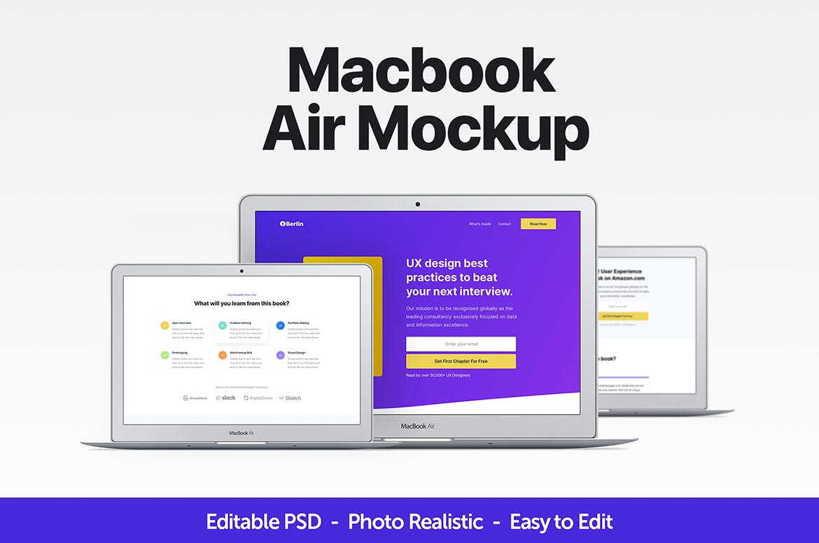 MacBook Air超极本电脑样机 Macbook Air Mockup插图(1)