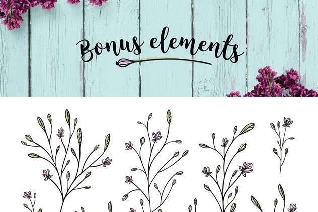 自然＆花卉主题天然有机植物相关品牌Logo设计模板 Nature & Floral Logos + BONUS插图(5)